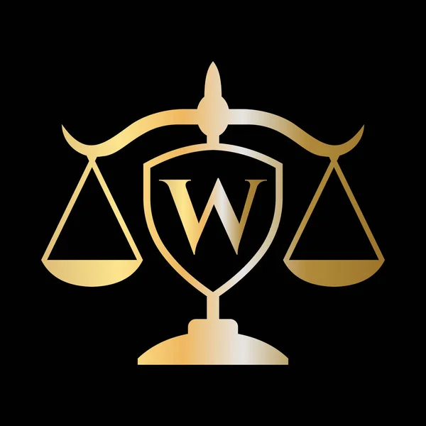 Lettera Iniziale Studio Legale Logo Logo Legale Avvocati Alfabeto Lettera — Vettoriale Stock