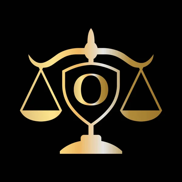 Initial Letter Law Firm Logo Legal Logo Lawyers Alphabet Letter — Stock vektor