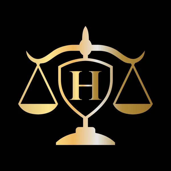 Initial Letter Law Firm Logo Legal Logo Lawyers Alphabet Letter — 스톡 벡터