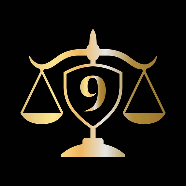 Αρχικό Γράμμα Λογότυπο Δικηγορικού Γραφείου Νομικό Λογότυπο Και Δικηγόροι Στο — Διανυσματικό Αρχείο