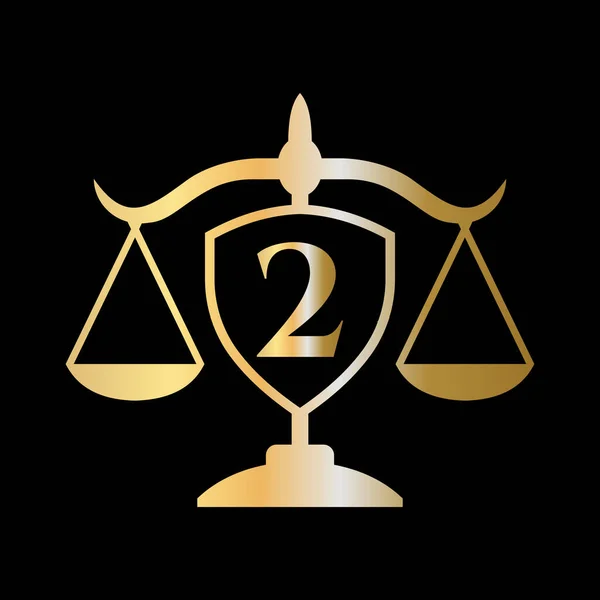 Initial Letter Law Firm Logo Legal Logo Lawyers Alphabet Letter — Stockvector