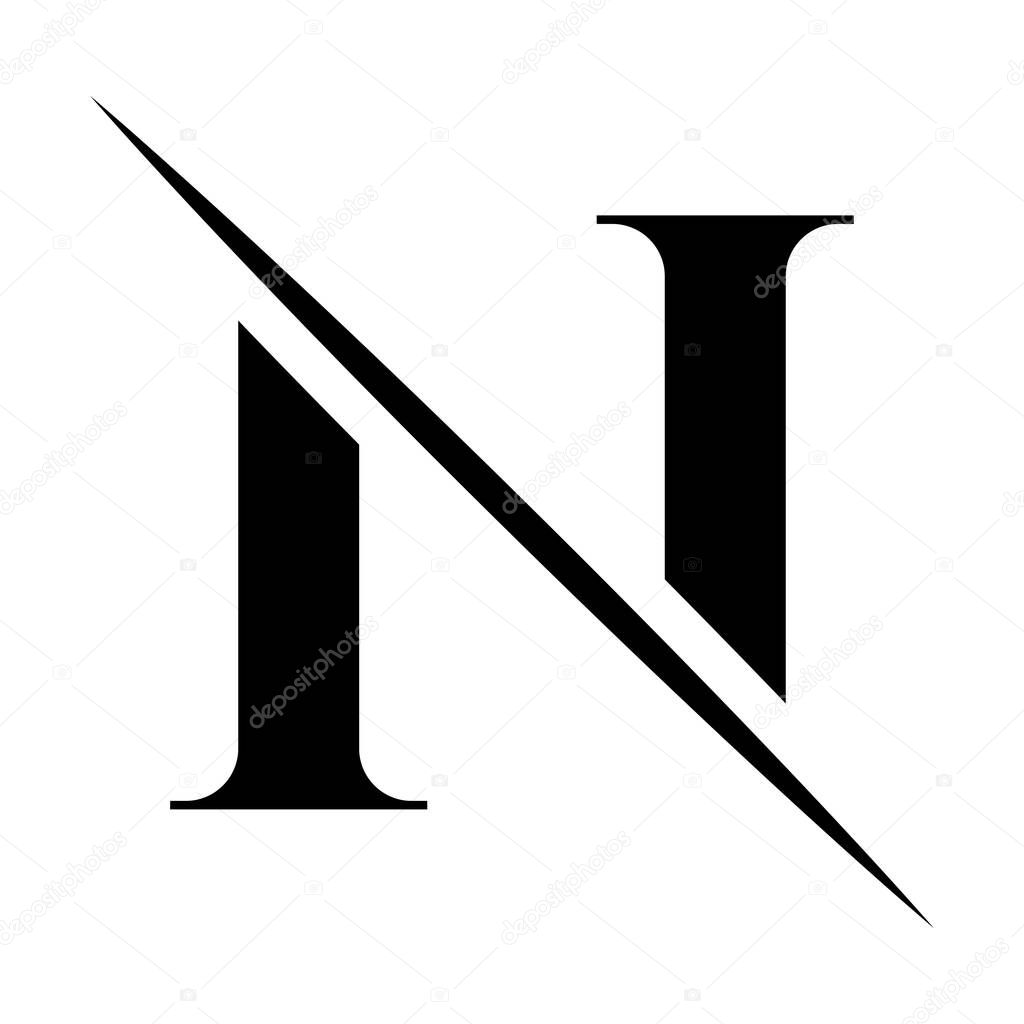 Letter N Luxury, Beauty and Fashion Logo Design . Monogram Letter N Logotype Design Vector Template