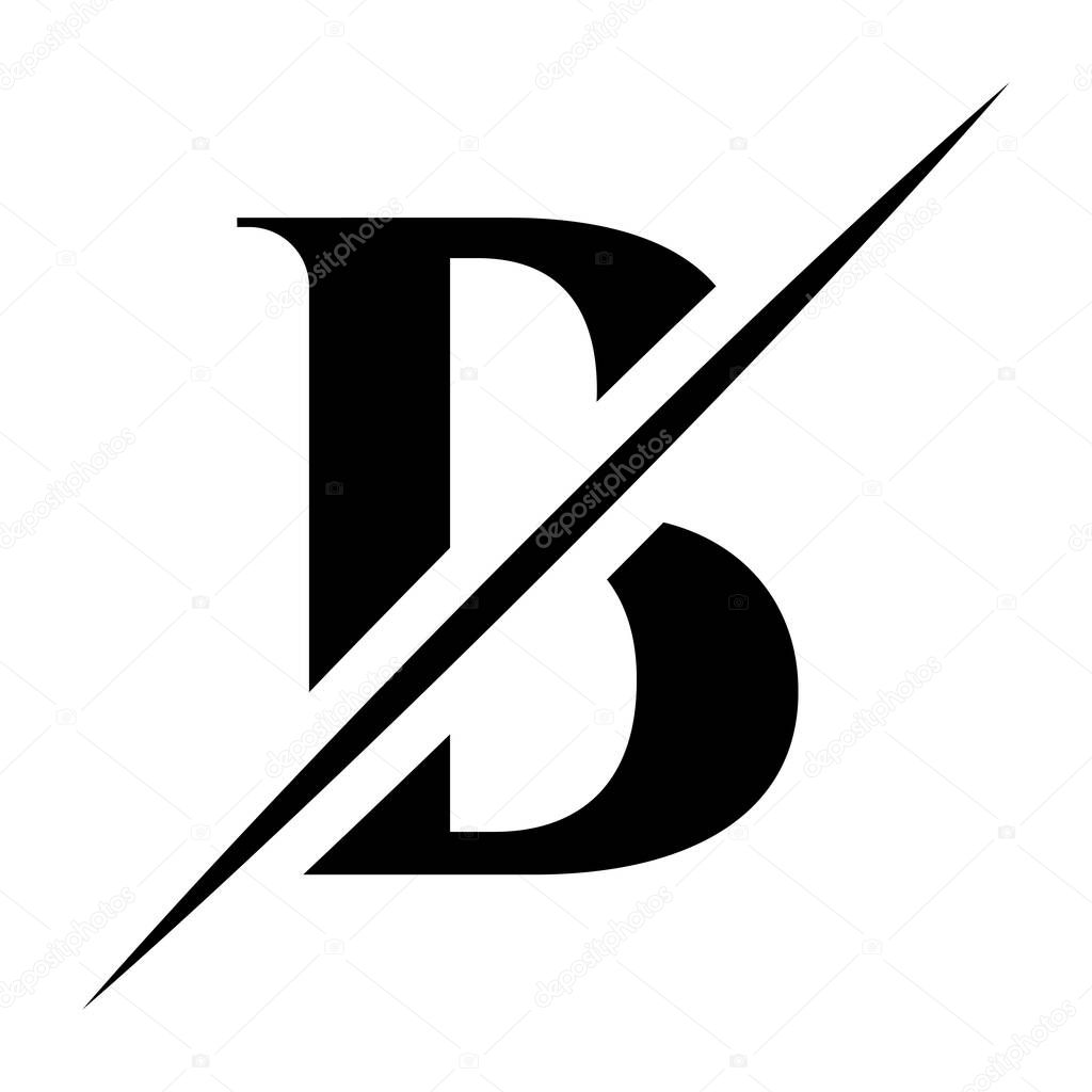 Letter B Luxury, Beauty and Fashion Logo Design . Monogram Letter B Logotype Design Vector Template