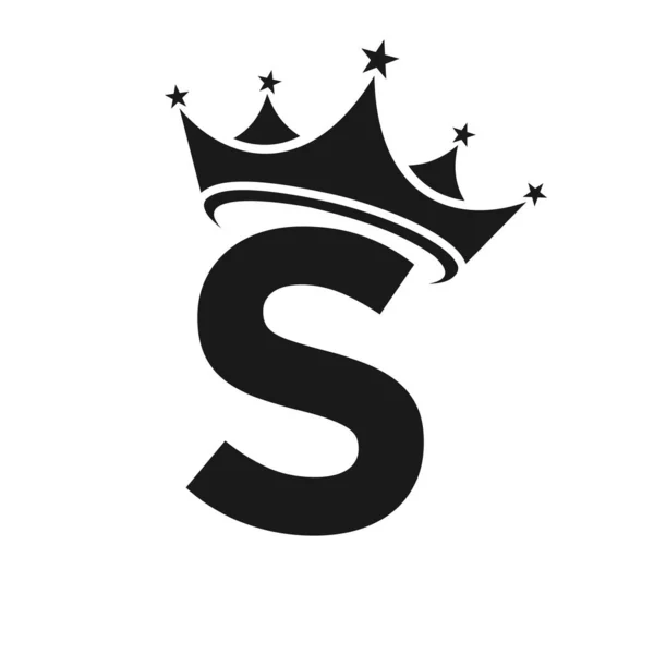 Letter Crown Logo Crown Logo Letter Vector Template Beauty Fashion — Stockvector