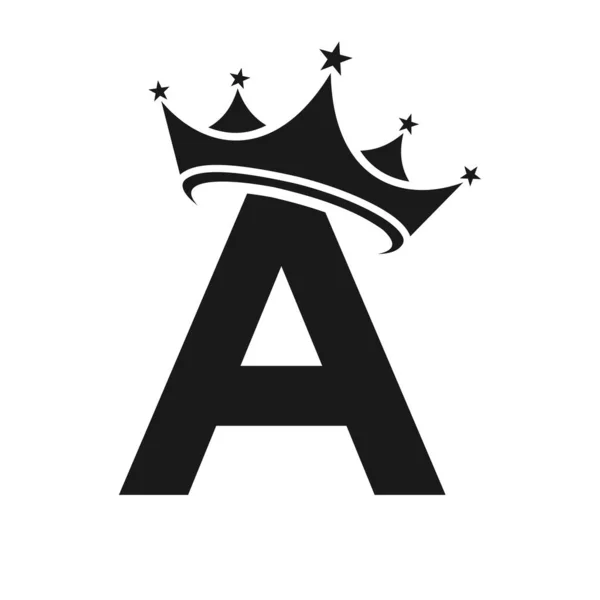 Літера Crown Logo Логотип Корони Букві Векторний Шаблон Краси Моди — стоковий вектор