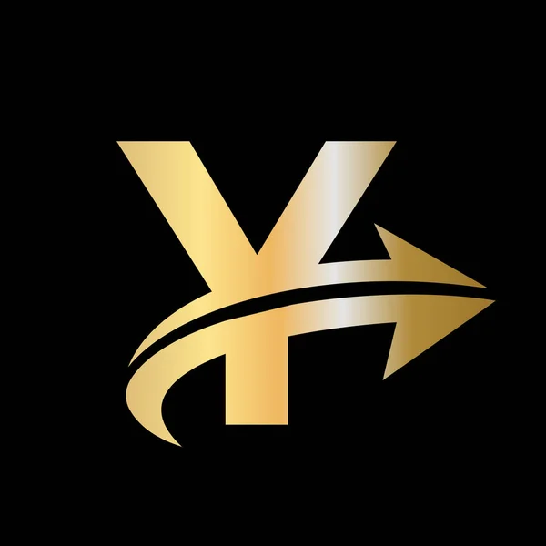 Logo Finansowe Koncepcją Litery Logo Marketingowe Finansowe Szablon Logo Finansowego — Wektor stockowy