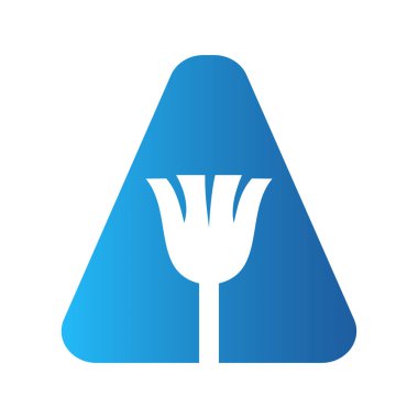 Mektup A: Ev Temizleme, Hizmetçi Logosu Vektör Şablonu. Temizlik Fırçası ile Süpürge Logosu Konsepti