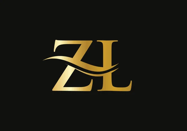 Creative Letter Luxury Concept Modern Logo Design Business Company Identity — Archivo Imágenes Vectoriales