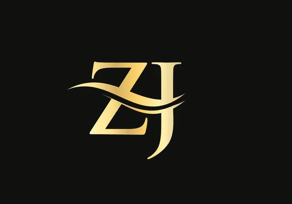Letter Logo Design Business Company Identity Creative Letter Luxury Concept — ストックベクタ