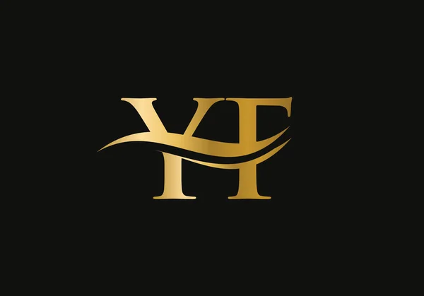 Nowoczesna Litera Projekt Logo Vector Początkowo Powiązany Projekt Logo Kreatywną — Wektor stockowy