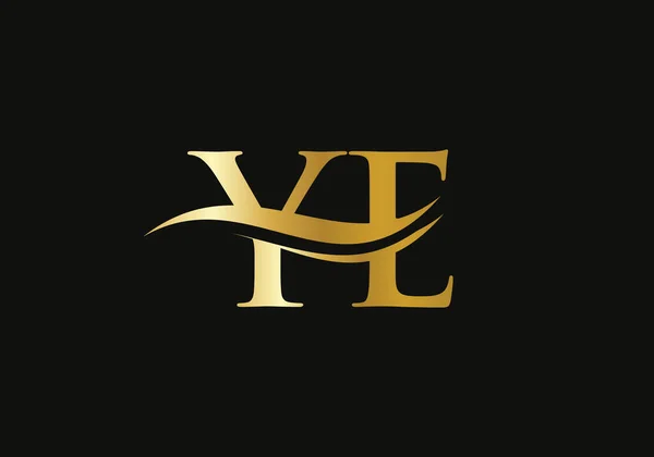 Initial Letter Business Logo Design Vector Template Minimal Modern Trendy — 图库矢量图片