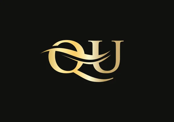 Вектор Логотипу Водної Хвилі Swoosh Letter Дизайн Логотипу Бізнесу Фірмового — стоковий вектор