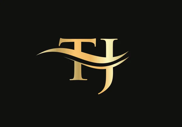 Letter Logo Design Business Company Identity Creative Letter Luxury Concept — Stock Vector