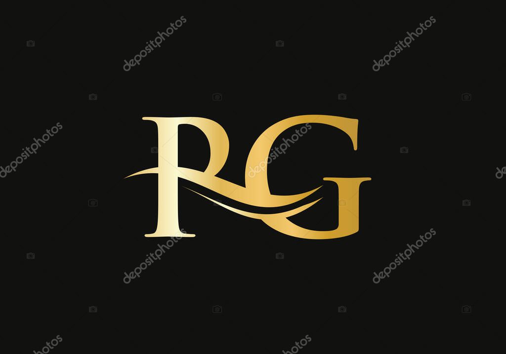 Initial linked letter PG logo design. Modern letter PG logo design vector with modern trendy