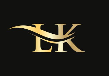 İş ve şirket kimliği için modern LK Logo Tasarımı. Lüks konseptli yaratıcı LK harfi