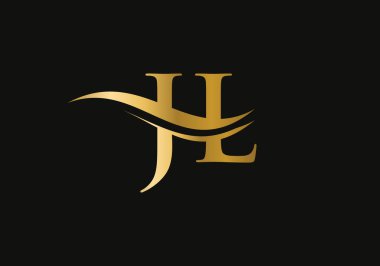 Lüks konseptli yaratıcı JL mektup. İş ve şirket kimliği için modern JL Logo Tasarımı