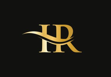 İş ve şirket kimliği için Swoosh Letter IR Logo Tasarımı. Modern modayla Su Dalgası IR Logosu