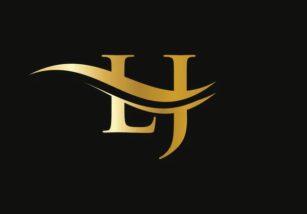 Letter Logo Design Business Company Identity Creative Letter Luxury Concept — Vector de stock