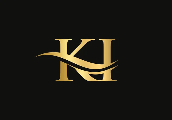 Logo Design Business Company Identity Creative Letter Luxury Concept — 图库矢量图片