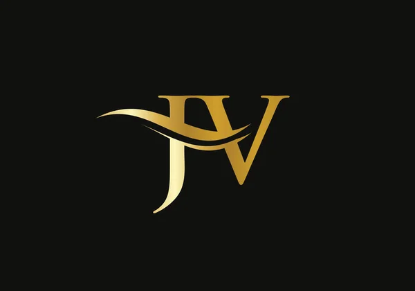 Modern Logotype Luxury Branding Initial Letter Business Logo Design Vector — Stock vektor
