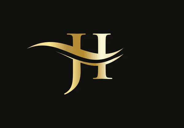 Logo Design Business Company Identity Creative Letter Luxury Concept — 图库矢量图片