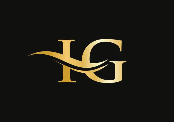 Initial Linked Letter Logo Design Modern Letter Logo Design Vector — Stok Vektör