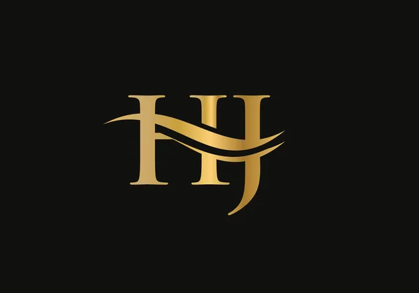 Letter Logo Design Business Company Identity Creative Letter Luxury Concept — Vettoriale Stock