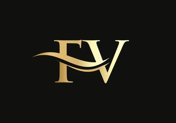 Modern Logotype Luxury Branding Initial Letter Business Logo Design Vector — Image vectorielle