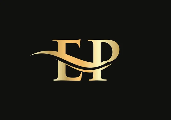 Elegant Stylish Logo Design Your Company Letter Logo Logo Luxury — Διανυσματικό Αρχείο