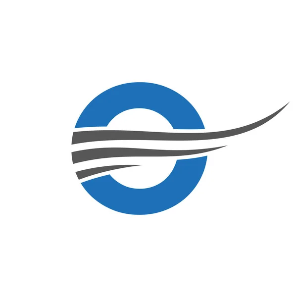 Initial Monogram Letter Logo Design Modern Logotype Vector Template — Vector de stock