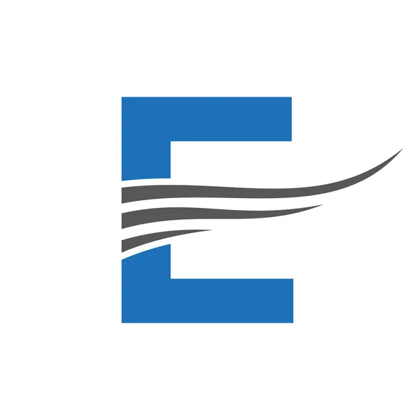 Initial Monogram Letter Logo Design Modern Logotype Vector Template — Vettoriale Stock
