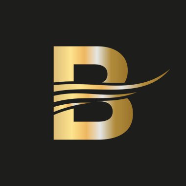 Modern Letter B, B Logo Monogram Logotype Vector Template Combined with Luxury, Fashion Business and Company Identity
