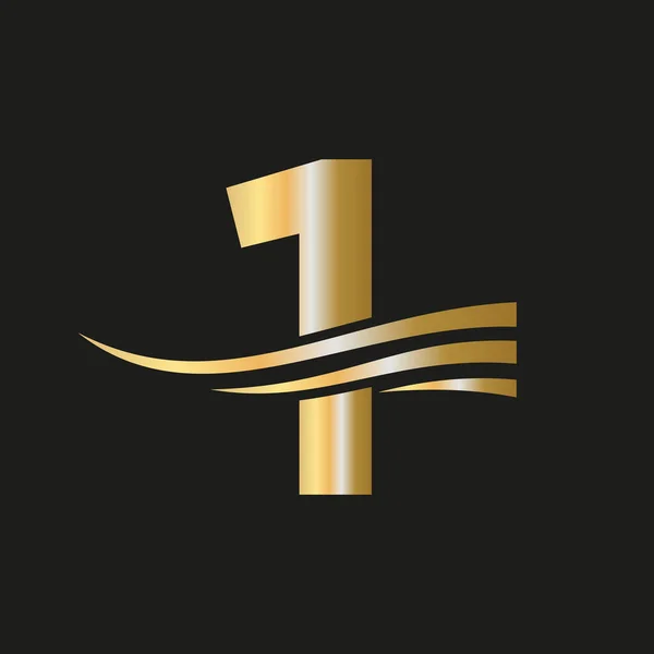 Modern Letter Logo Monogram Logotype Vector Template Combined Luxury Fashion — Vector de stock