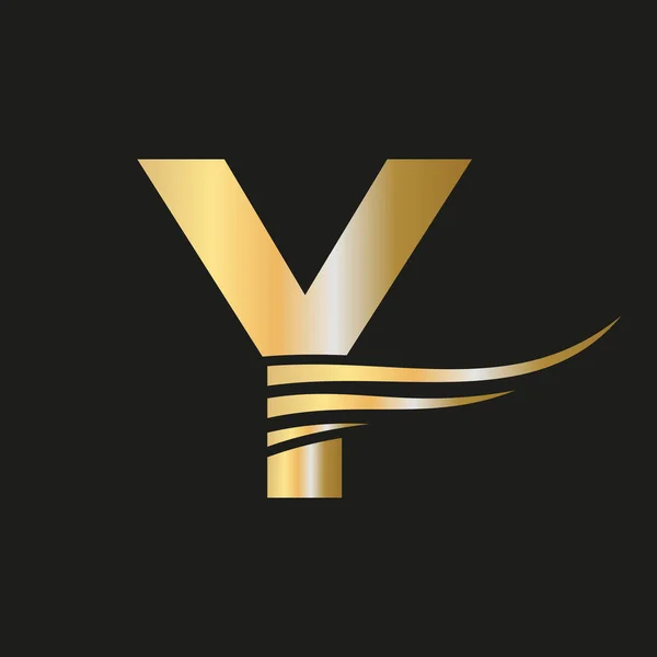 Modern Letter Logo Monogram Logotype Vector Template Combined Luxury Fashion — Vetor de Stock