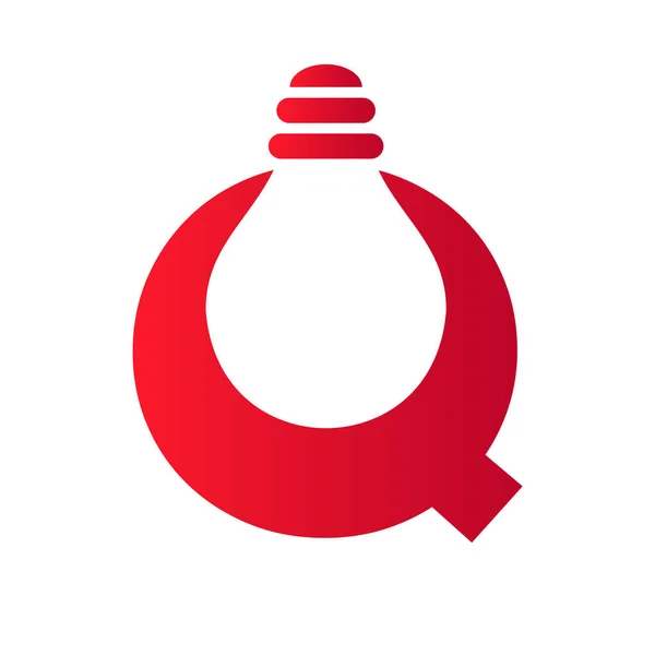 Літера Електричний Логотип Поєднується Електричною Лампою Векторний Шаблон Символ Логотипу — стоковий вектор