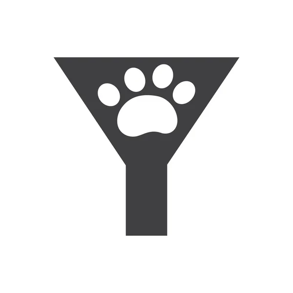 Літера Догляд Домашніми Тваринами Логотип Собаки Дизайн Логотипу Векторний Знак — стоковий вектор