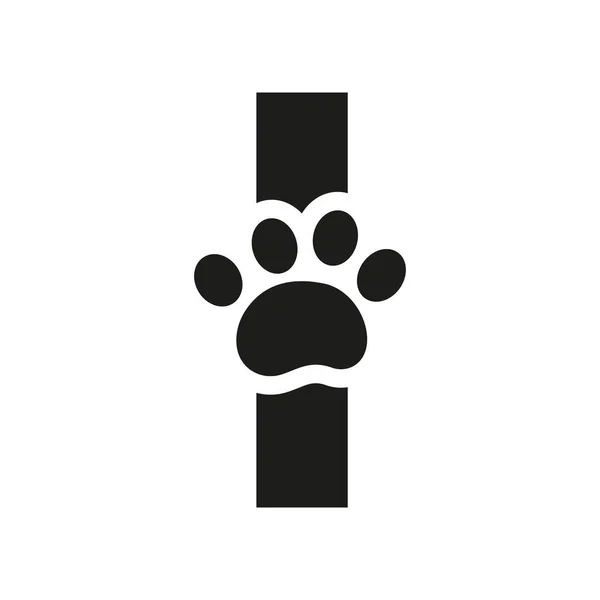 Γράμμα Pet Care Logo Dog Logo Σχεδιασμός Διάνυσμα Υπογράψει Και — Διανυσματικό Αρχείο