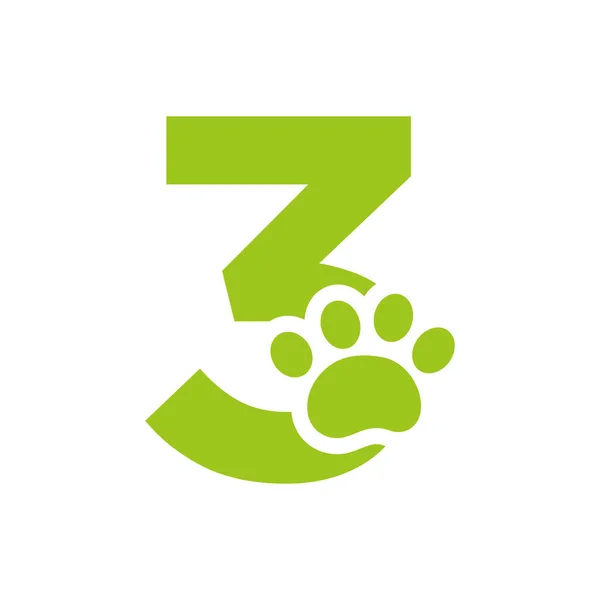 Letter Pet Care Logo Dog Logo Design Vector Sign Symbol — Archivo Imágenes Vectoriales