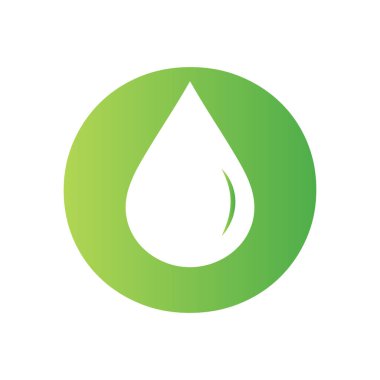 Letter O Water Logo Element Vector Template. Water Drop Logo Symbol