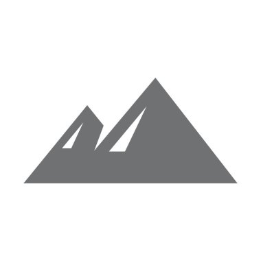 Mount Logo Vector Sign. Mountain Nature Landscape Logo Combine With Hill Icon and Template
