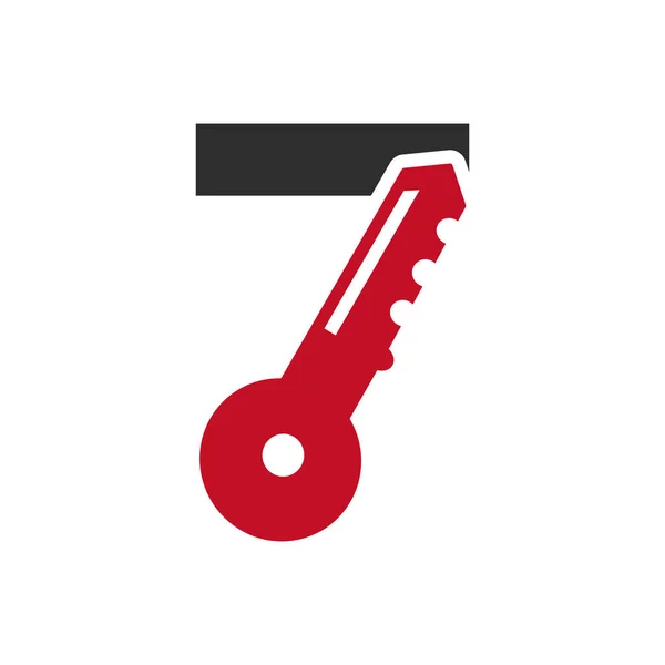 Letter Key Logo Combine House Locker Key Real Estate House — Archivo Imágenes Vectoriales