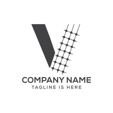 Letter V Architecture Logo Design. Real Estate Icon, Architect and Construction Symbol Vector Template