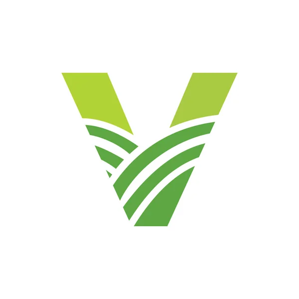 Letter Agriculture Logo Agro Farm Logo Based Alphabet Bakery Bread — Vector de stock