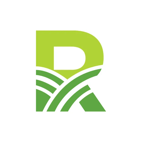 Letter Agriculture Logo Agro Farm Logo Based Alphabet Bakery Bread — Stock vektor