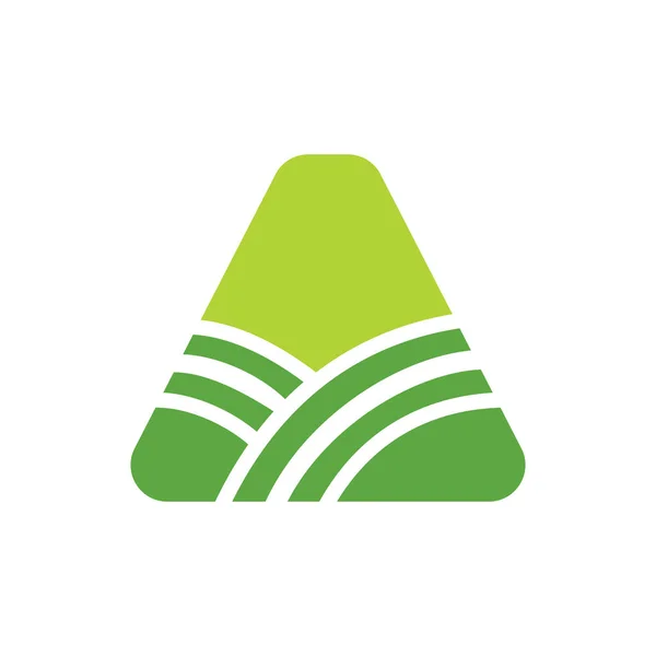 Letter Agriculture Logo Agro Farm Logo Based Alphabet Bakery Bread — Wektor stockowy