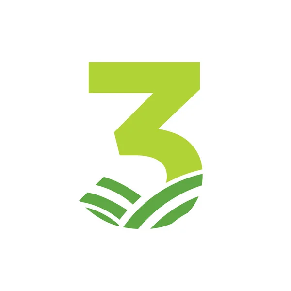 Letter Agriculture Logo Agro Farm Logo Based Alphabet Bakery Bread — Vetor de Stock