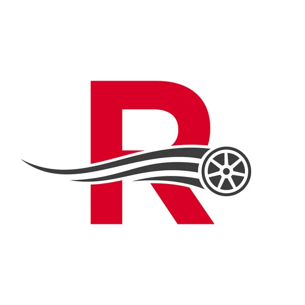 Sport Car Letter Automotive Car Repair Logo Design Concept Transport — Wektor stockowy