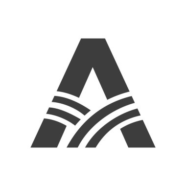 Agriculture Logo On Letter A Concept. Farm Logo Based on Alphabet for Bakery, Bread, Pastry, Home Industries Business Identity