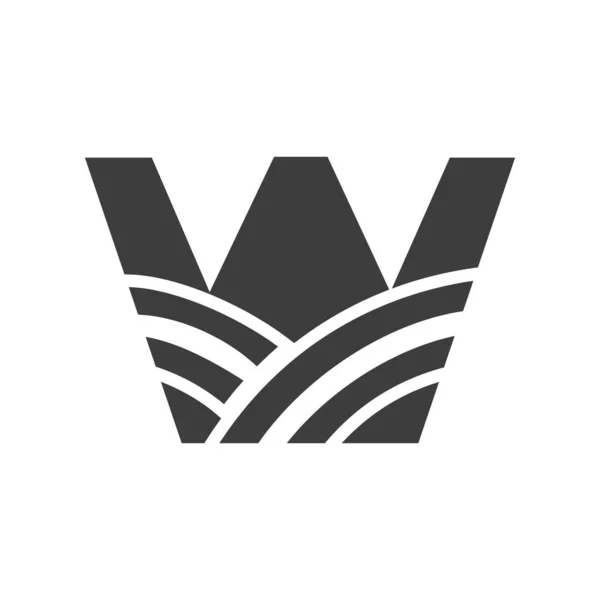 Agriculture Logo Letter Concept Farm Logo Based Alphabet Bakery Bread — Stock Vector