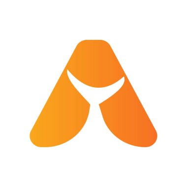 Letter A Whale Tail Logo Vector Template. Whale Tail Concept On Sea Water Element